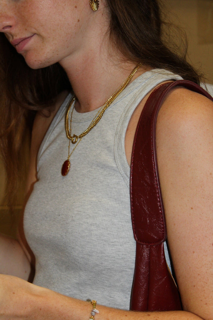 Darla - Necklace - Natural Stone - Stainless Steel