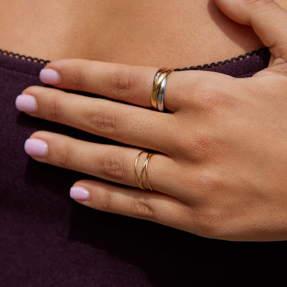 Elena Three-Tone Ring