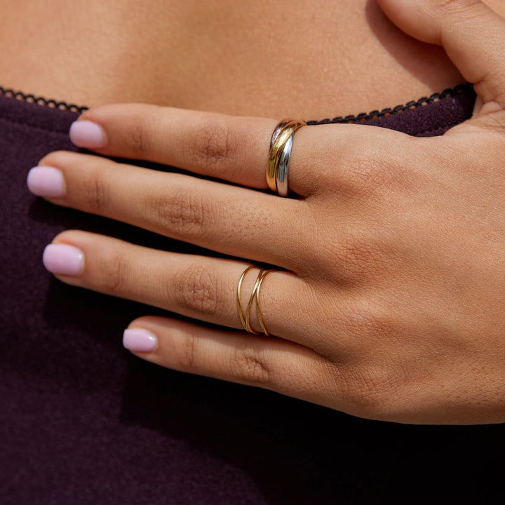 Elena Three-Tone Ring