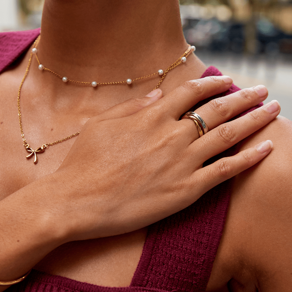 Elena Three-Tone Ring
