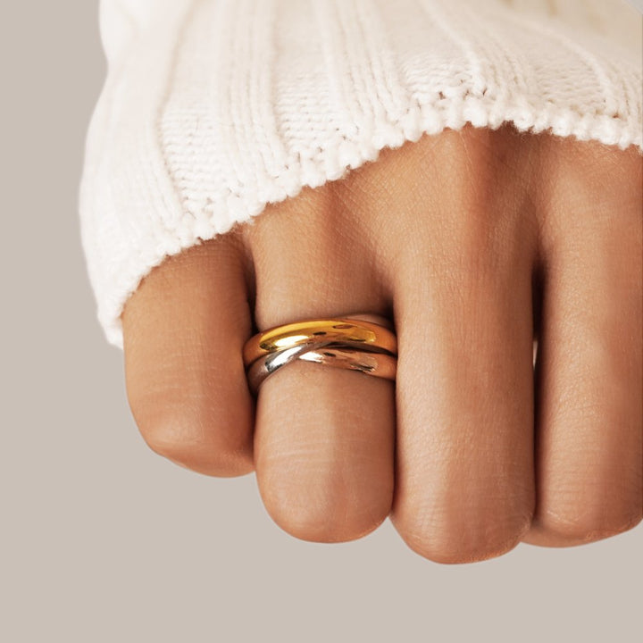 Elena Three-Tone Ring