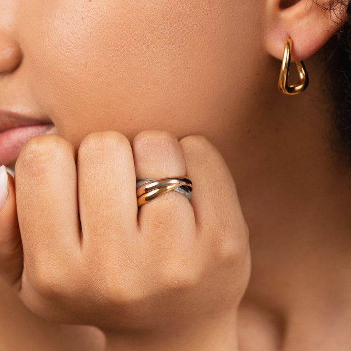 Elena Three-Tone Ring