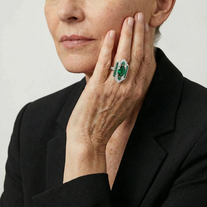Emerald Heirloom Statement Ring