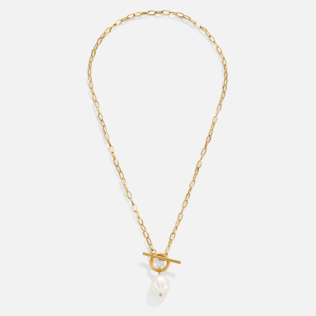 Elegant Gold Freshwater Pearl Necklace