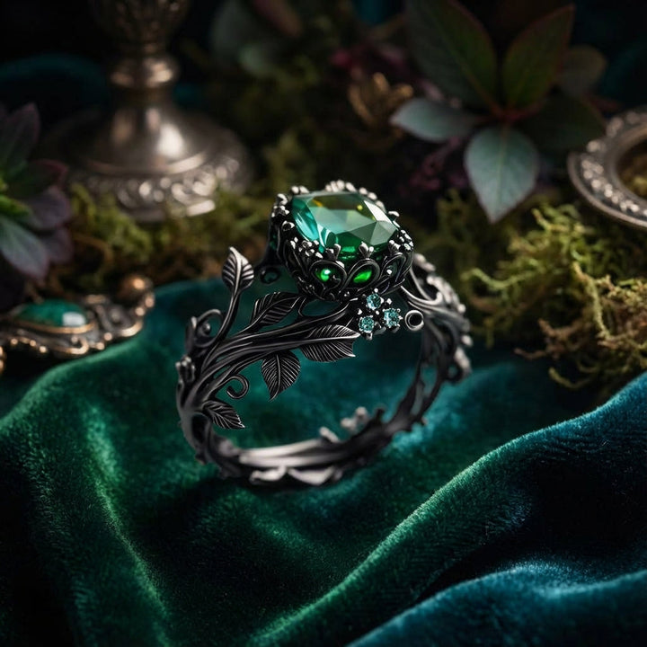 Emerald Vine Statement Ring