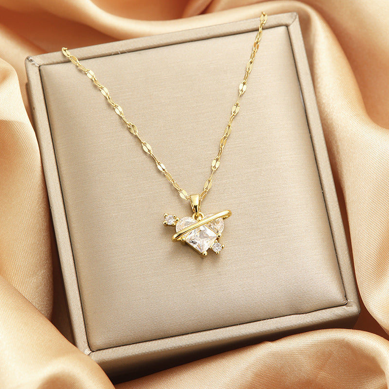 Celestial Heart Pendant Necklace