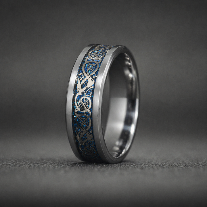 Dragon Ring - Blue & Gold