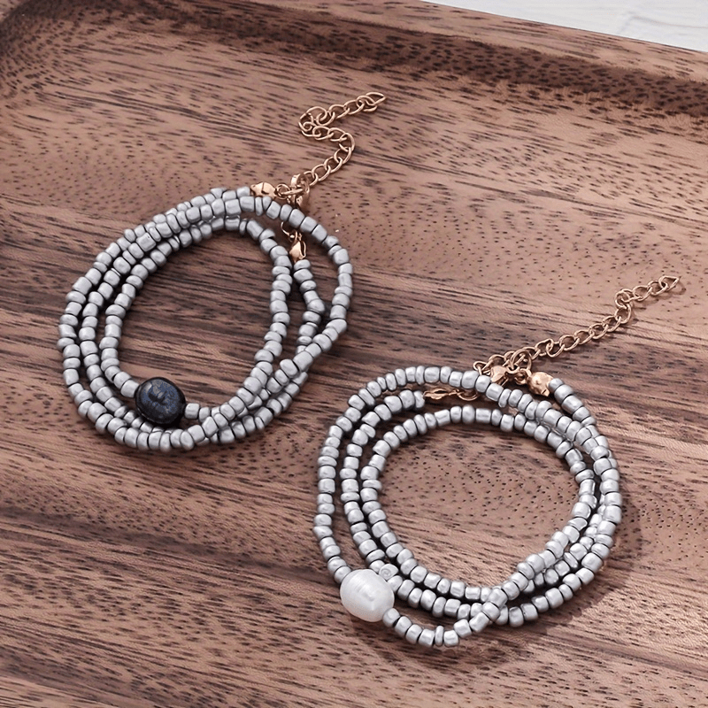 3-Piece Vintage Necklace with Pearls