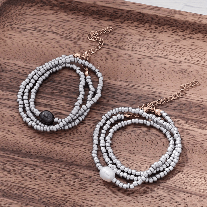 3-Piece Vintage Necklace with Pearls