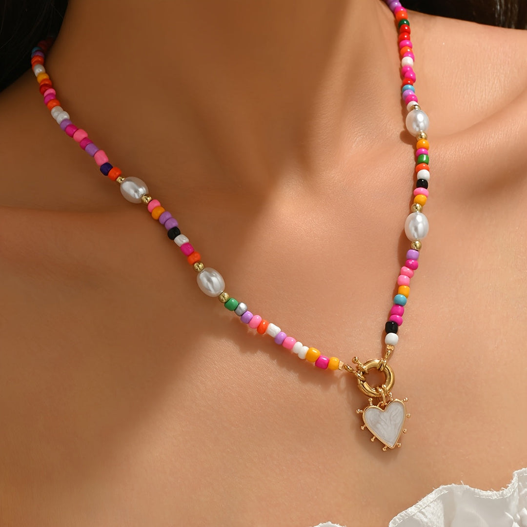Sophisticated Sculpted Heart Necklace