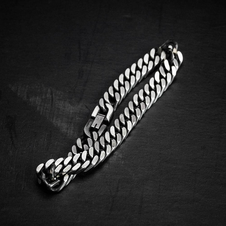 Thick Chain Dragon Weave Cuban Bracelet