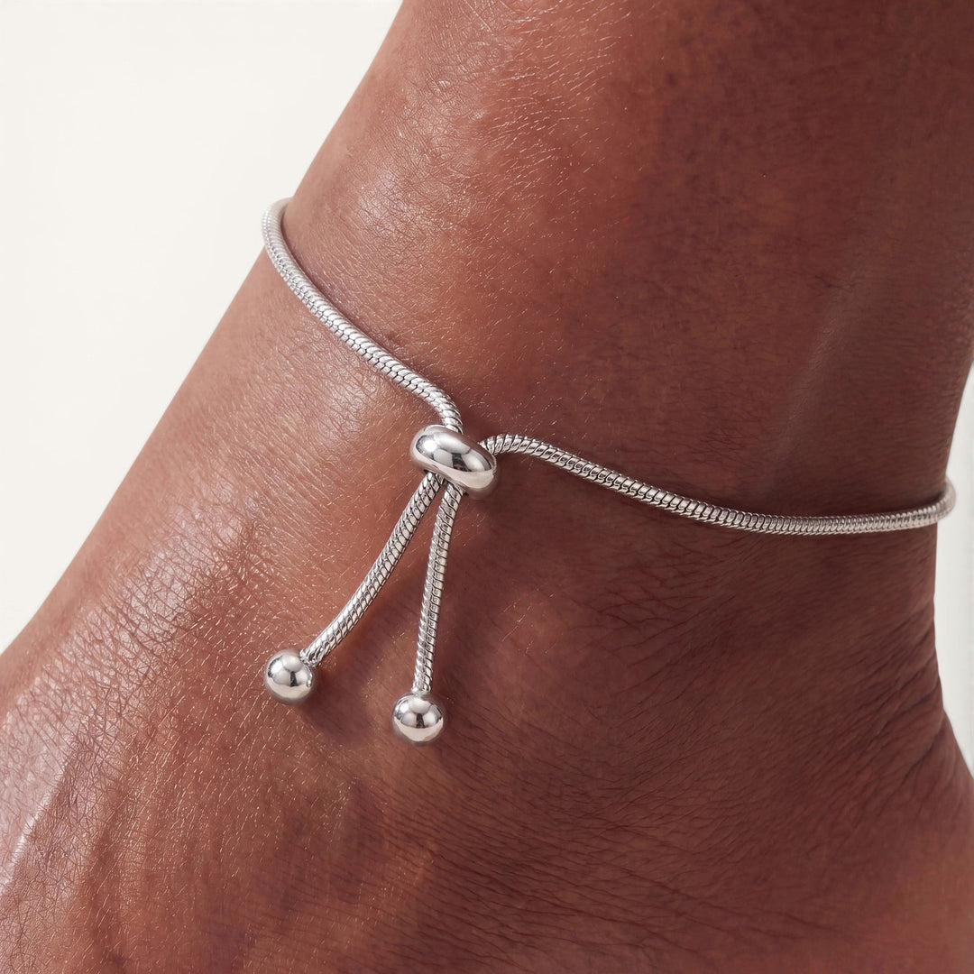 Drop Anklet Silver