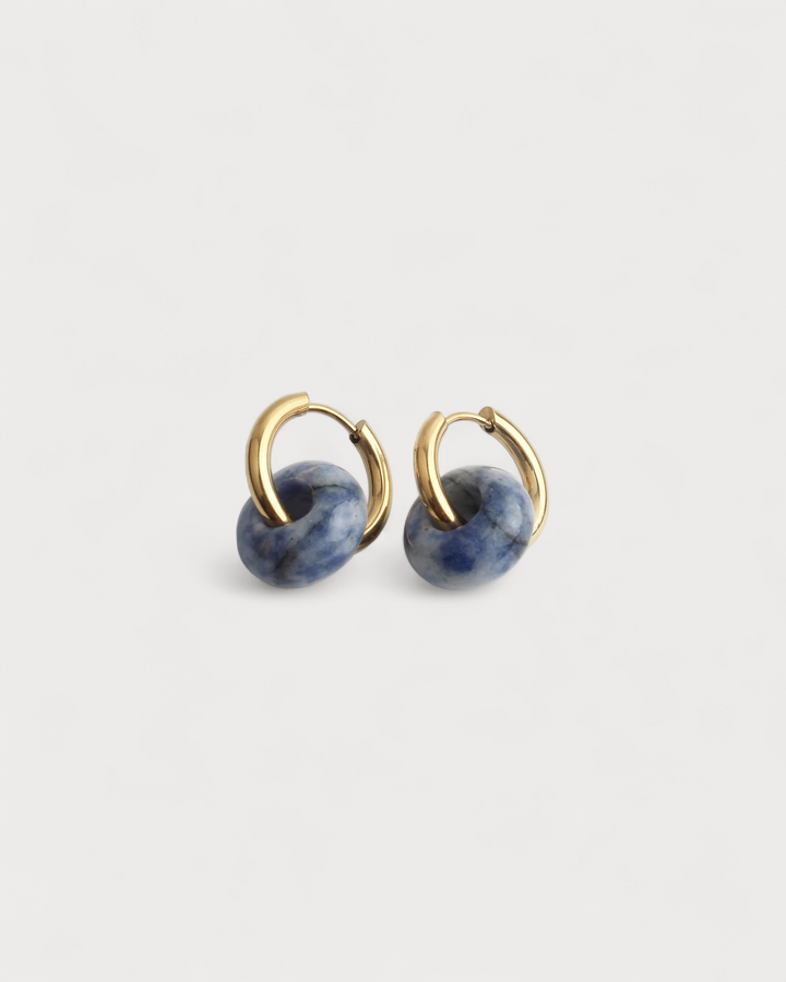 Femme - Earrings - Natural Stone - Stainless Steel