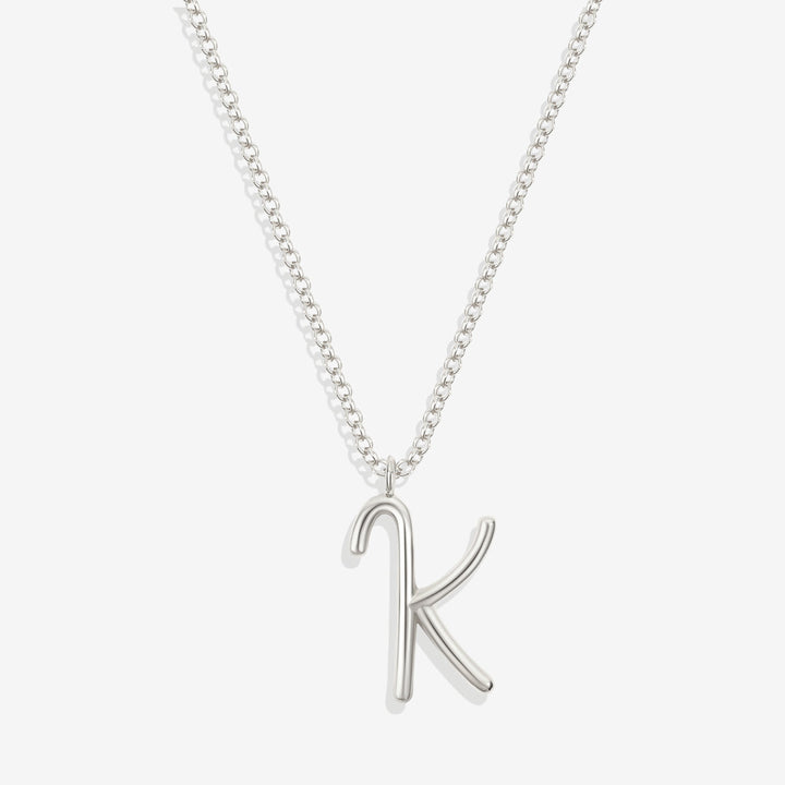 Flow Script Initial Necklace