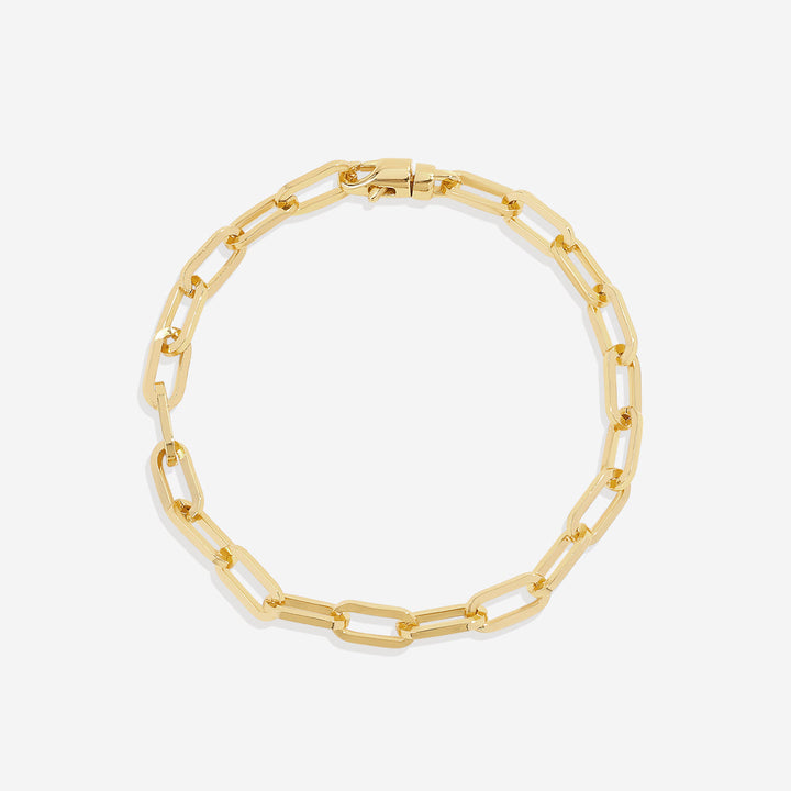 Open Link Paperclip Chain Bracelet