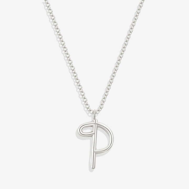 Flow Script Initial Necklace