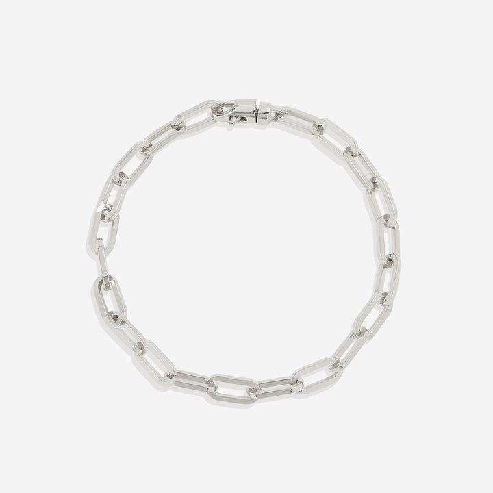 Open Link Paperclip Chain Bracelet