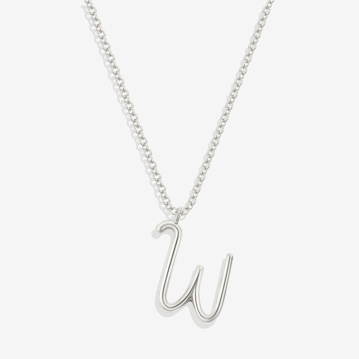 Flow Script Initial Necklace
