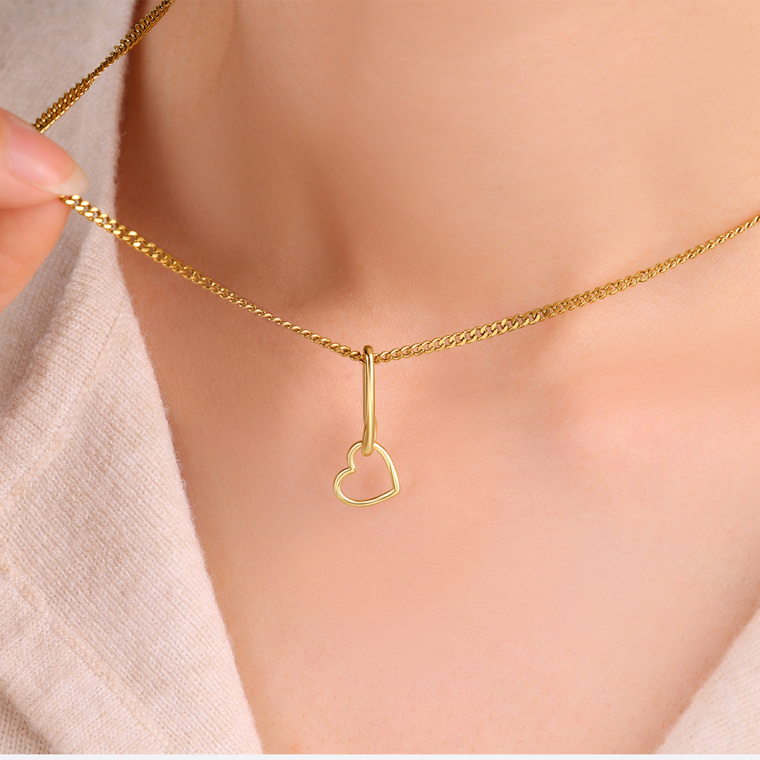 Paperclip Heart Necklace