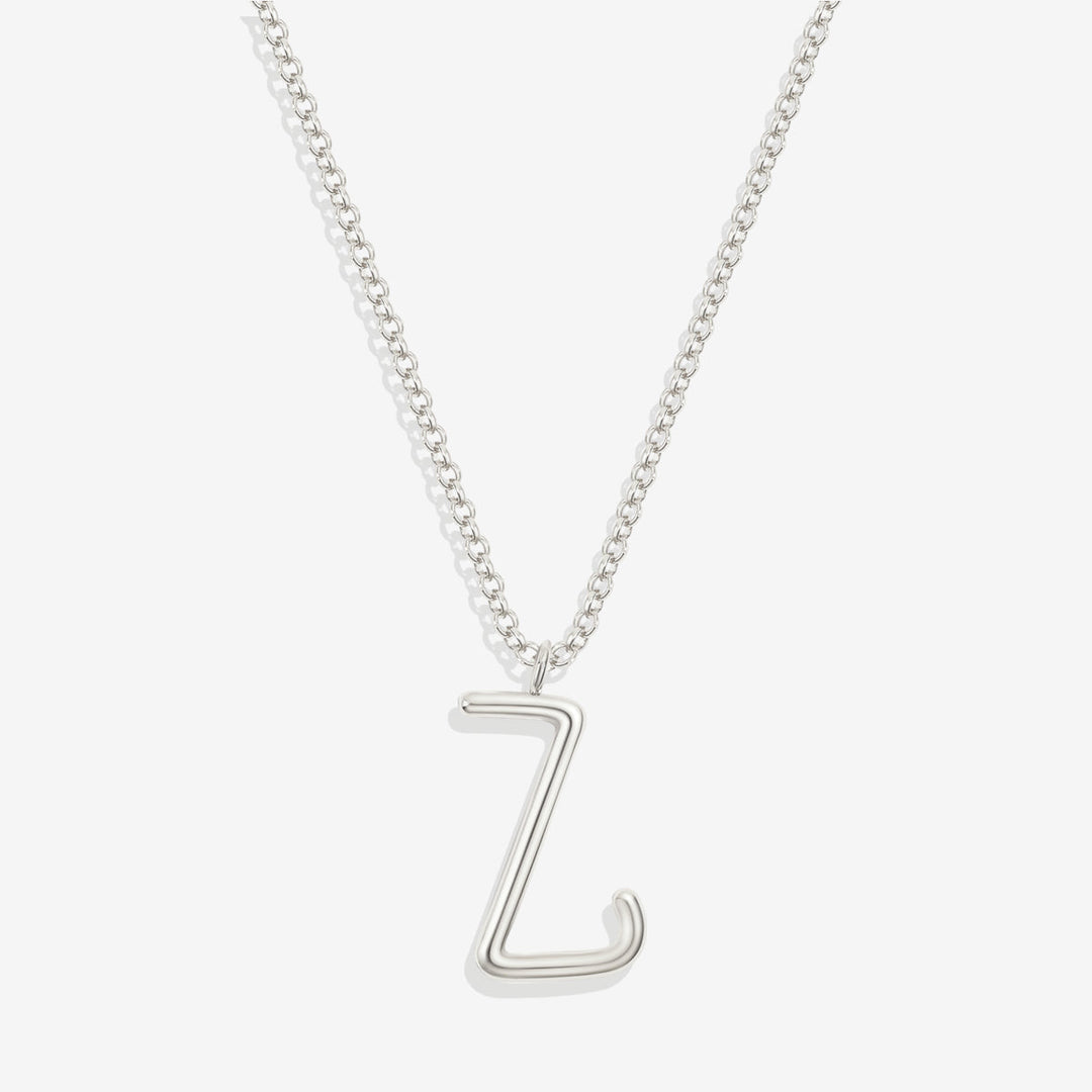 Flow Script Initial Necklace