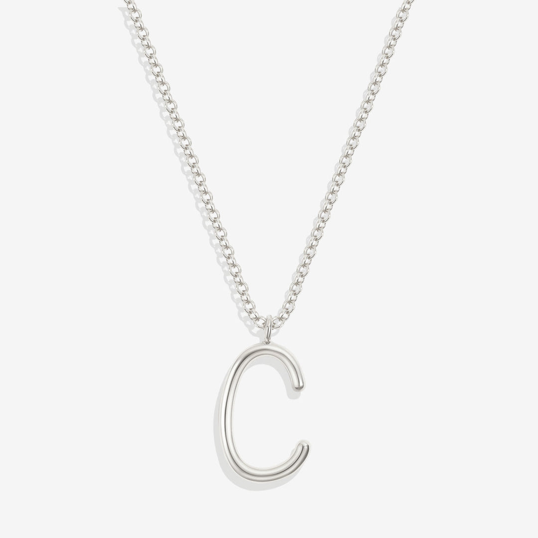 Flow Script Initial Necklace