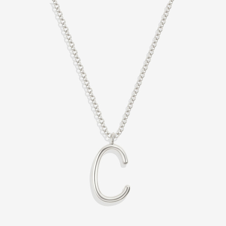 Flow Script Initial Necklace