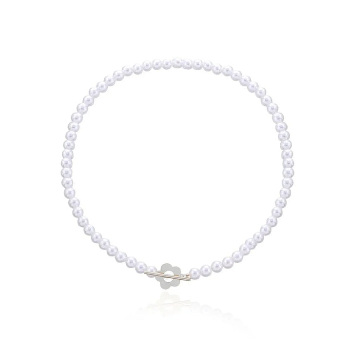 Floral Choker Flower Clasp Necklace