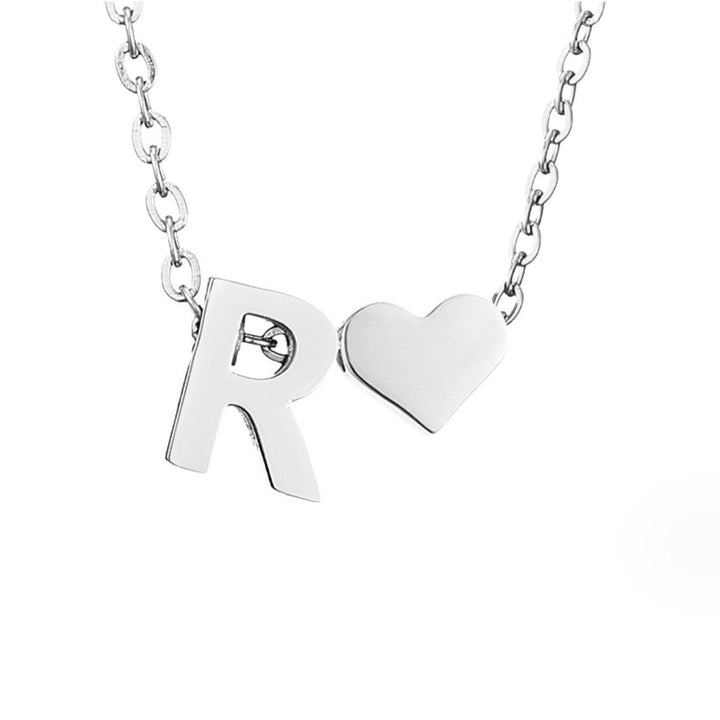 Forever Love & Letter Silver Necklace