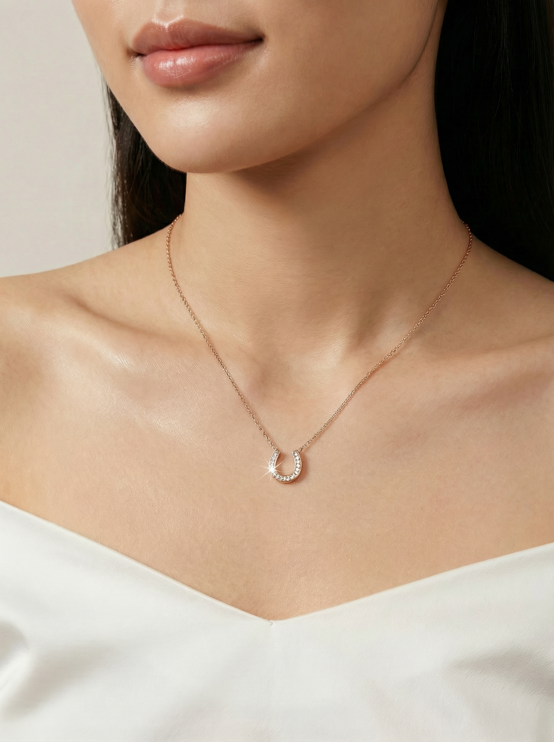 Junie Lucky Horseshoe Necklace