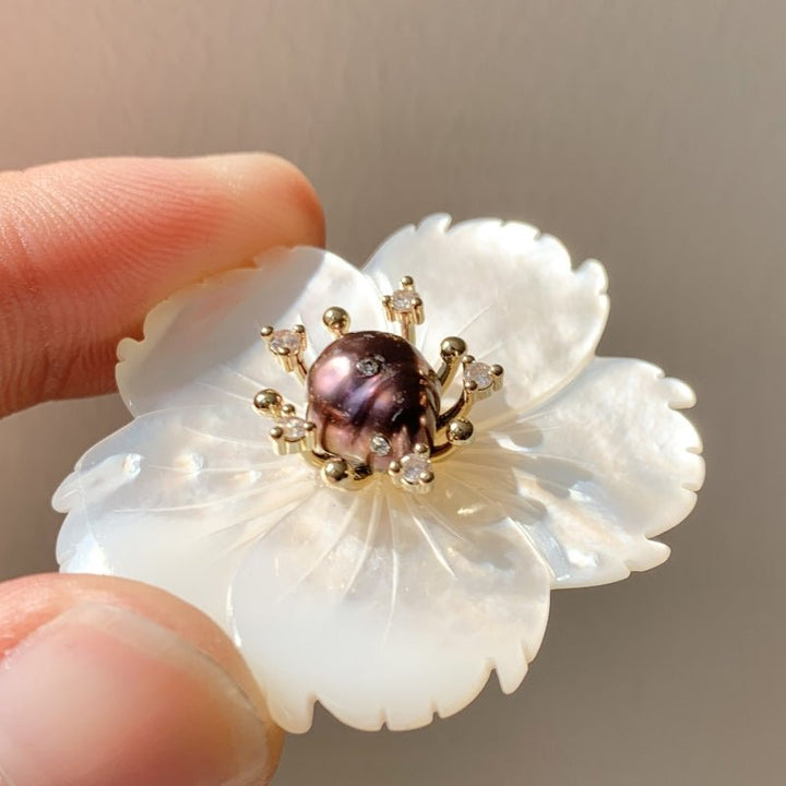 Frosted Blossom Brooch