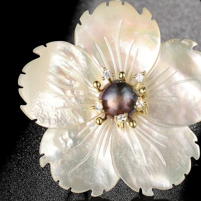 Frosted Blossom Brooch