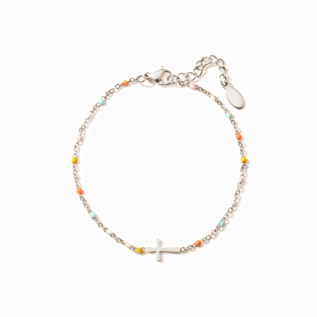 Pray On It Cross Bracelet