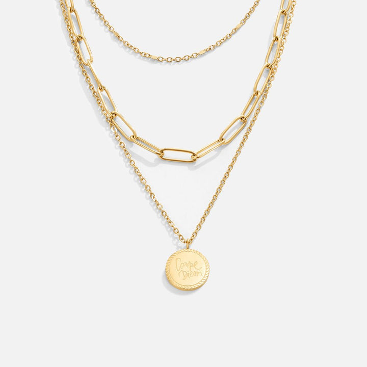 Layered Coin Necklace Geya