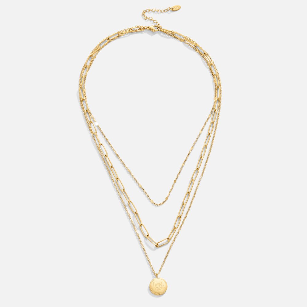 Layered Coin Necklace Geya