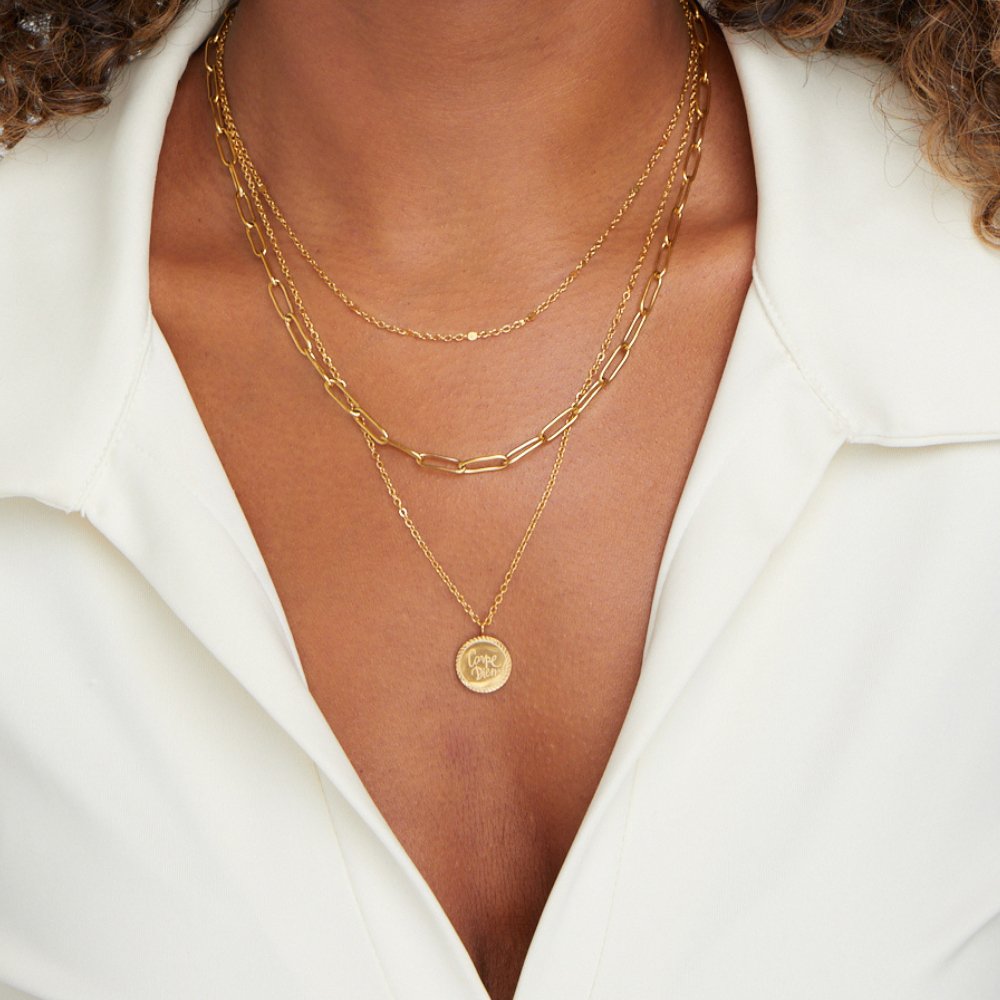 Layered Coin Necklace Geya