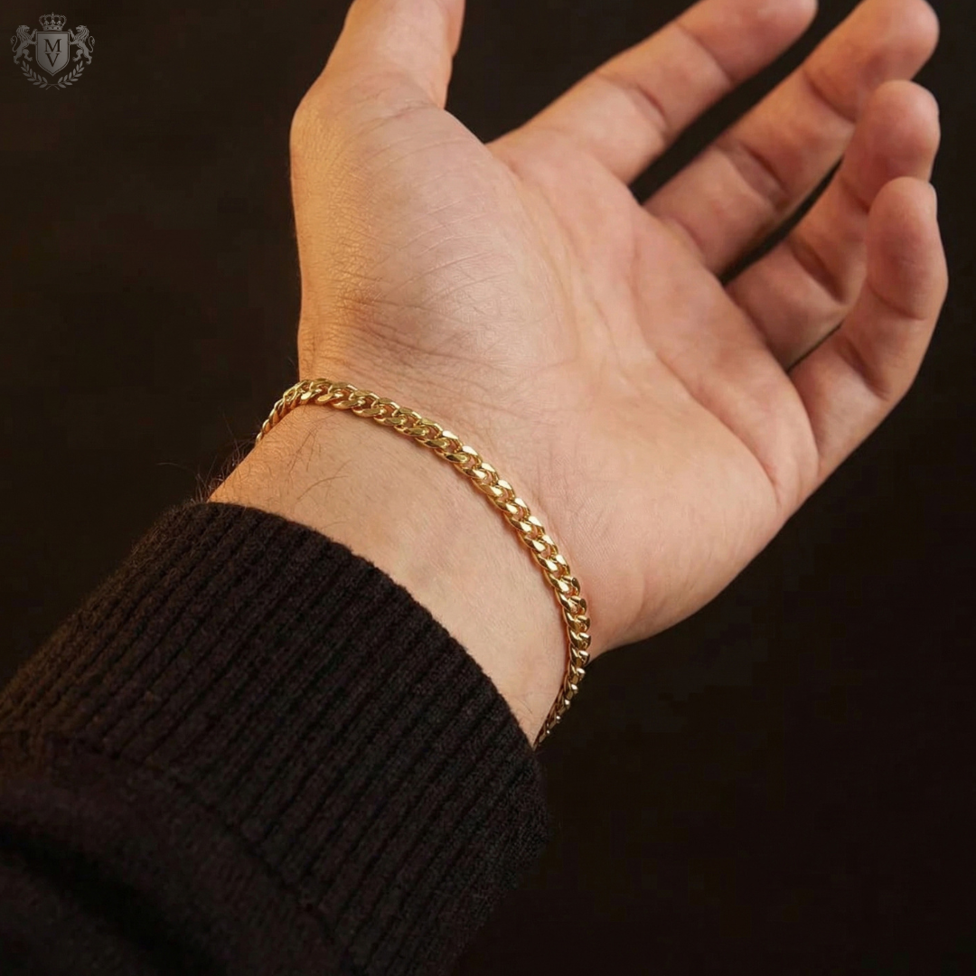 Cuban Bracelet (Gold) 4mm