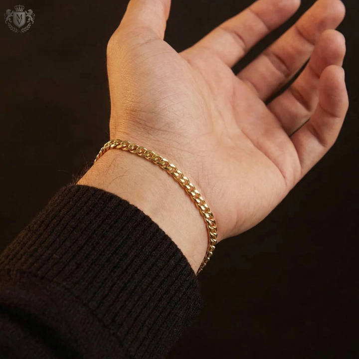 Cuban Bracelet (Gold) 4mm