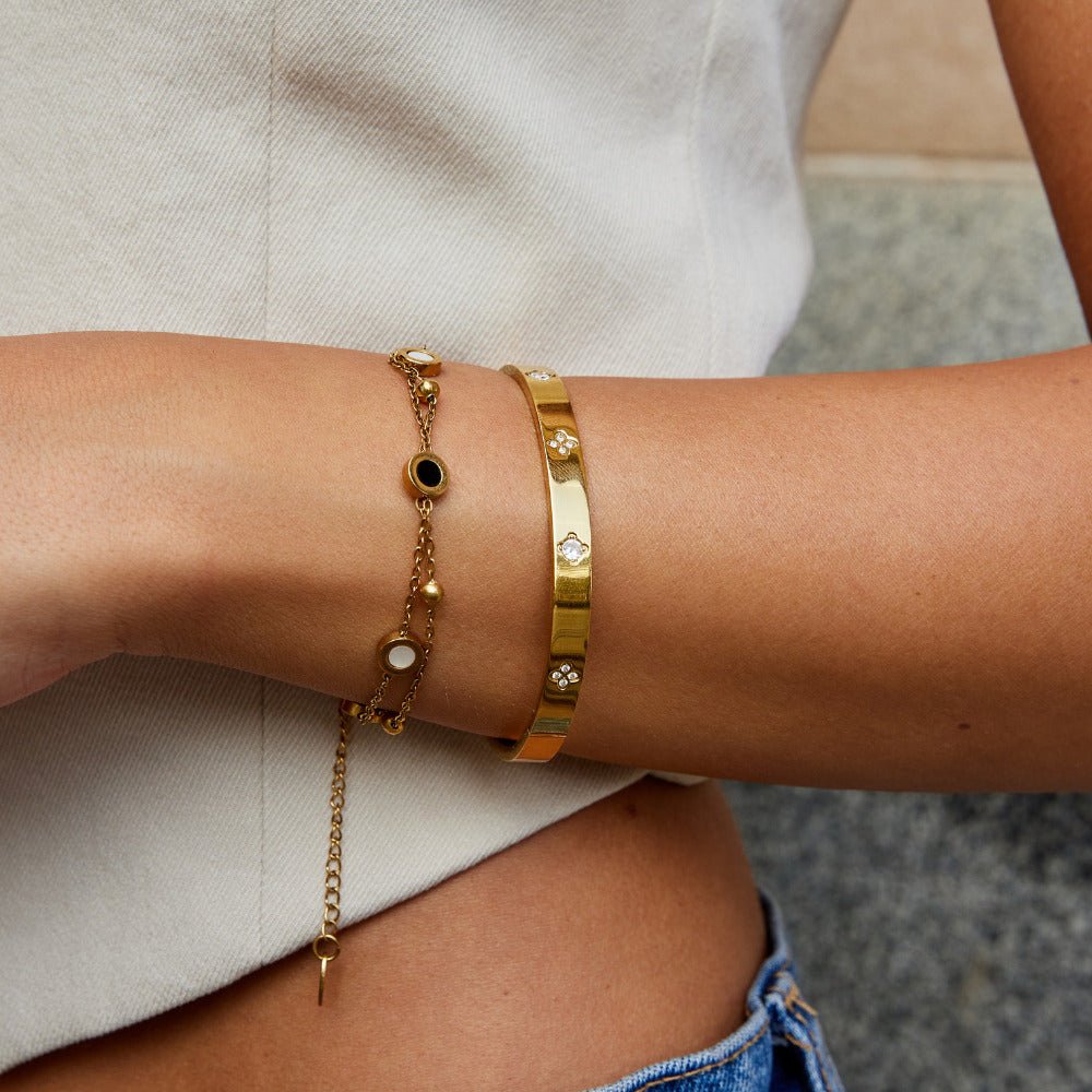 Gold Clover Bracelet