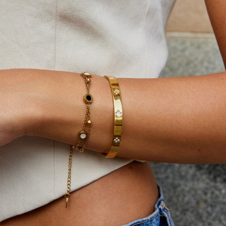Gold Clover Bracelet