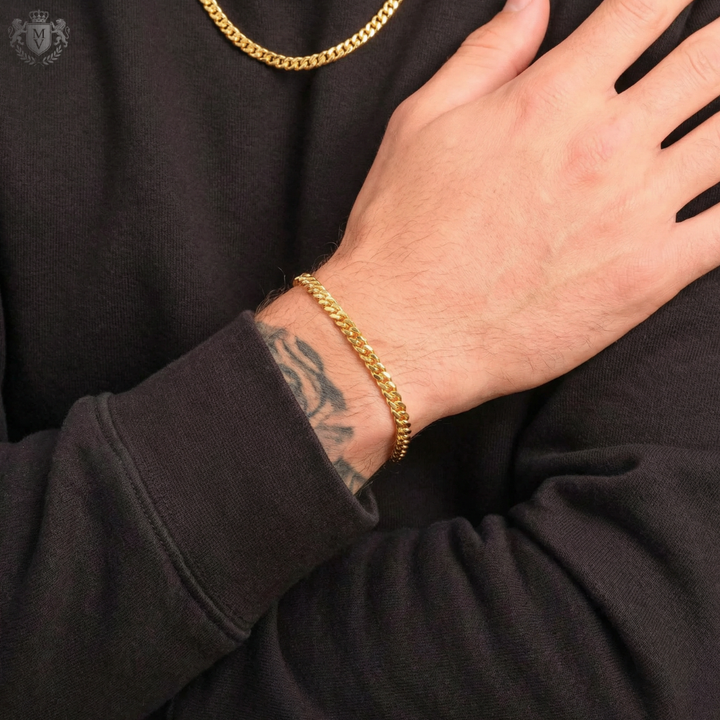 Cuban Bracelet (Gold) 6mm