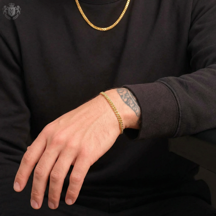 Cuban Bracelet (Gold) 6mm