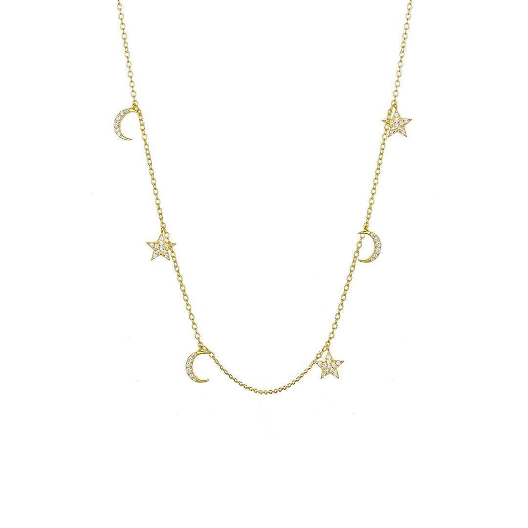 Star Moon Necklace