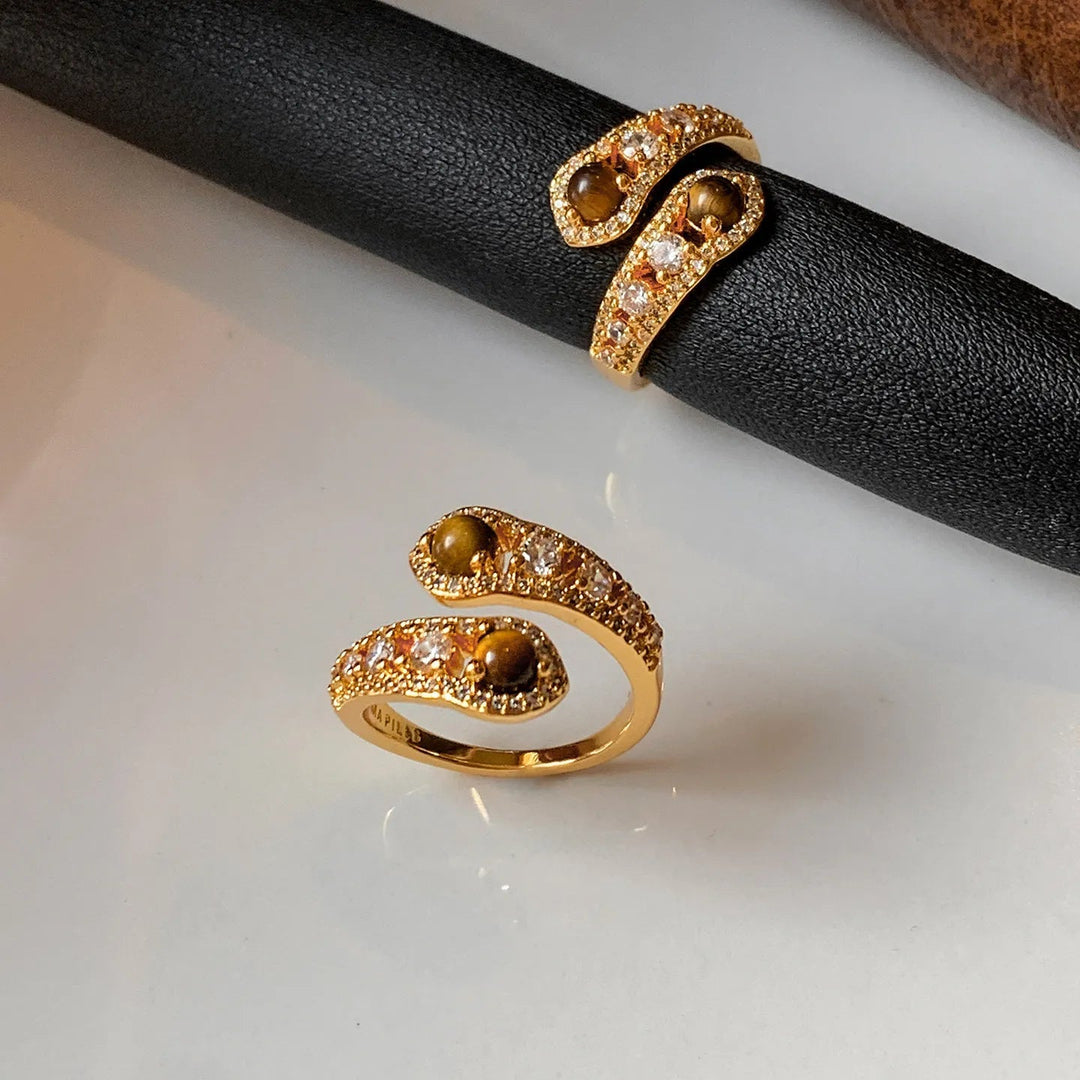 Golden Orbit Open Ring