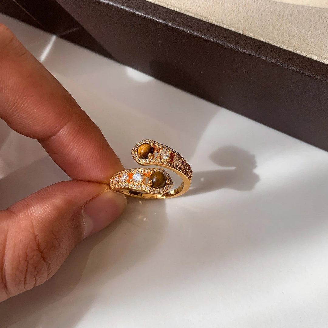 Golden Orbit Open Ring
