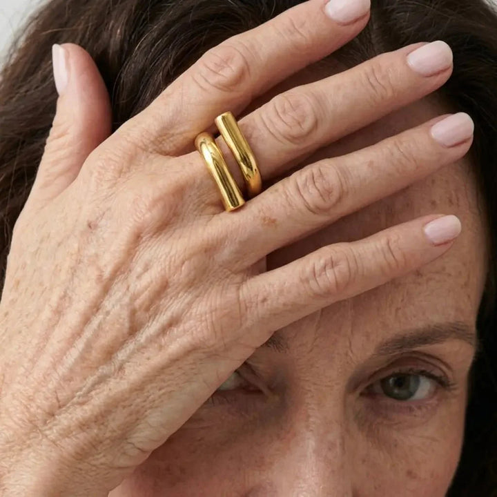Gossamer Stainless Steel Adjustable Ring