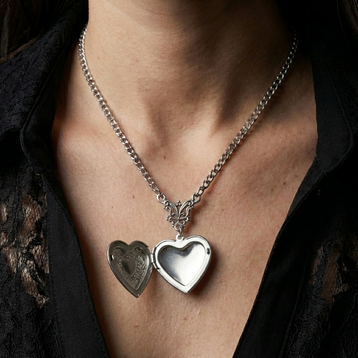 Bat Locket Necklace