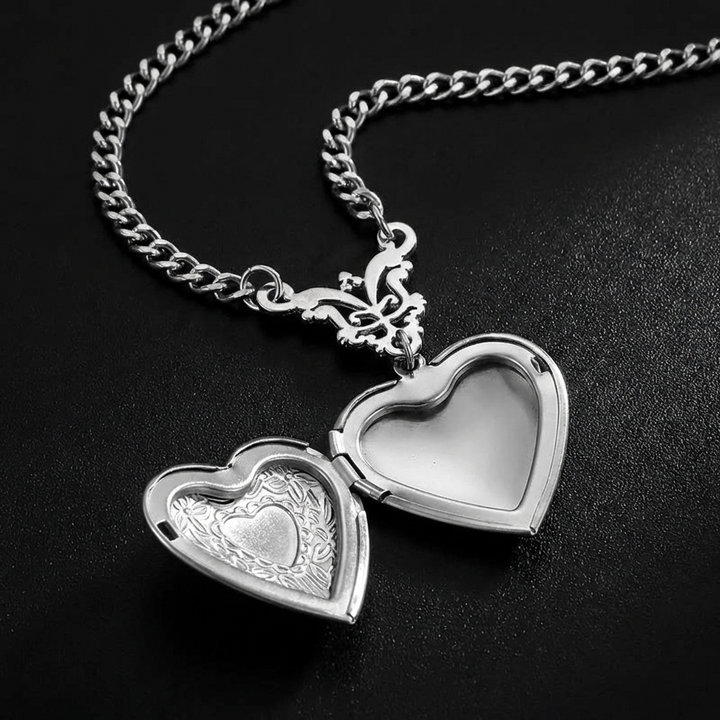 Bat Locket Necklace