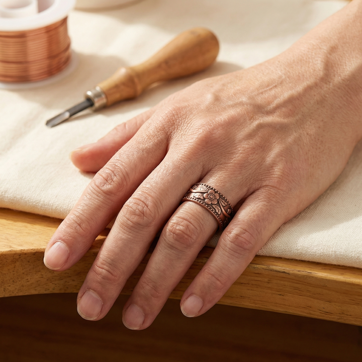 Amelia | Petal Copper Ring