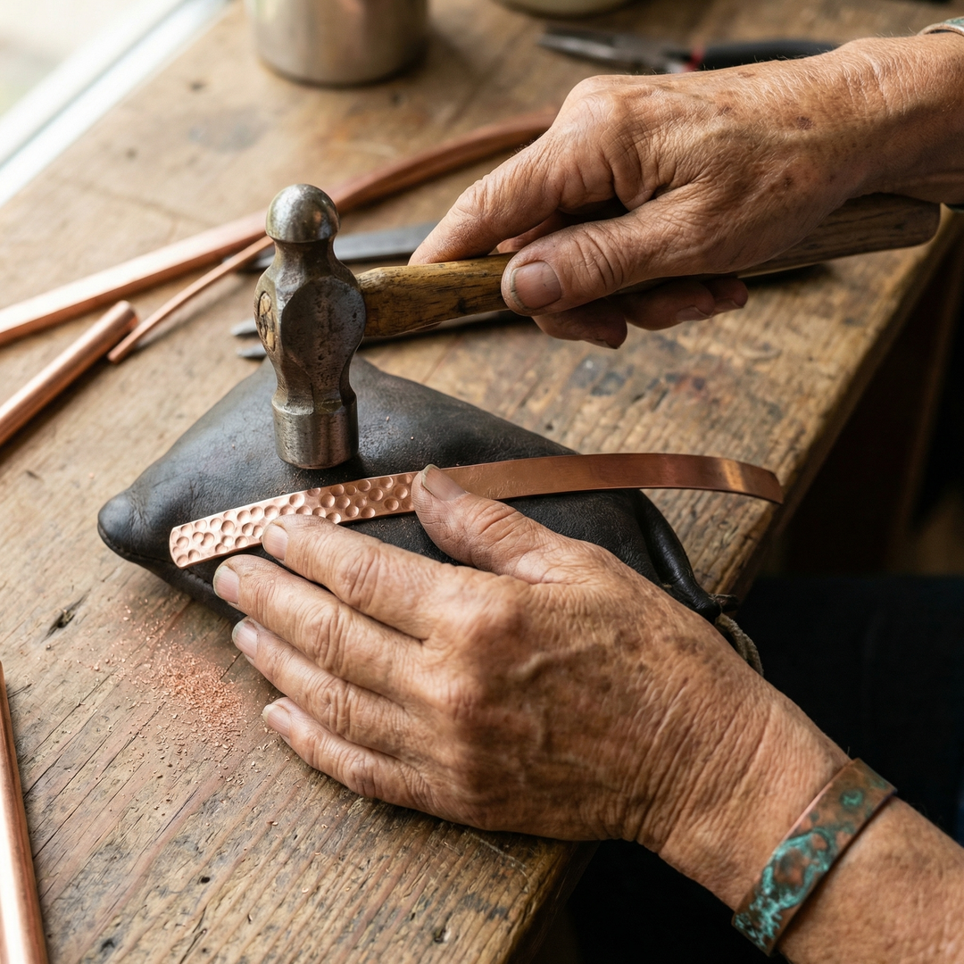 Vera's Sand Copper Anklet – Evelyn Rose Jewelry