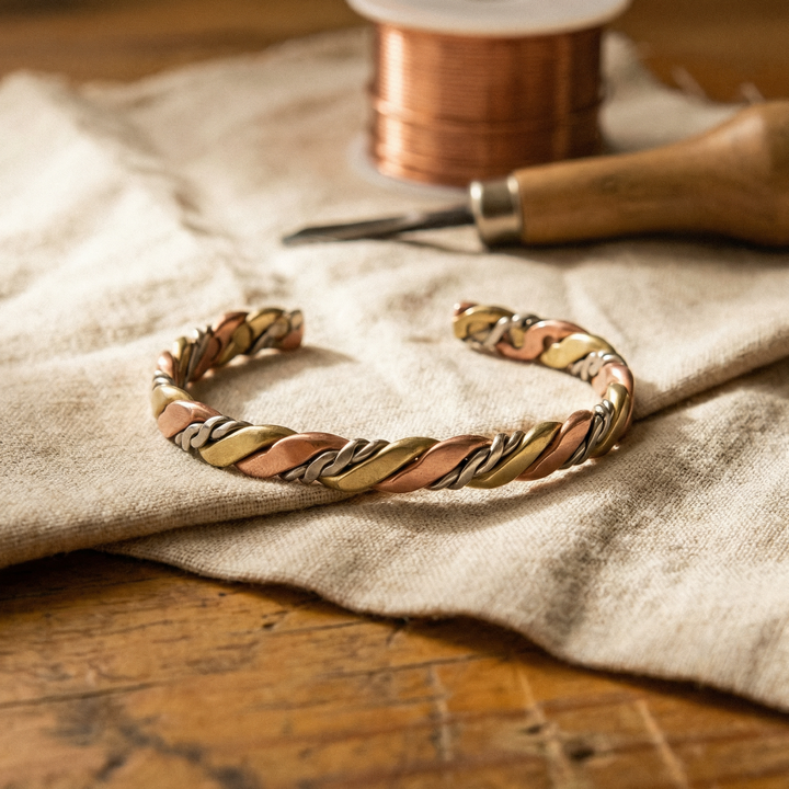 Vera's Stone Copper Bracelet